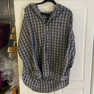 Plaid Button Up Casual Tee